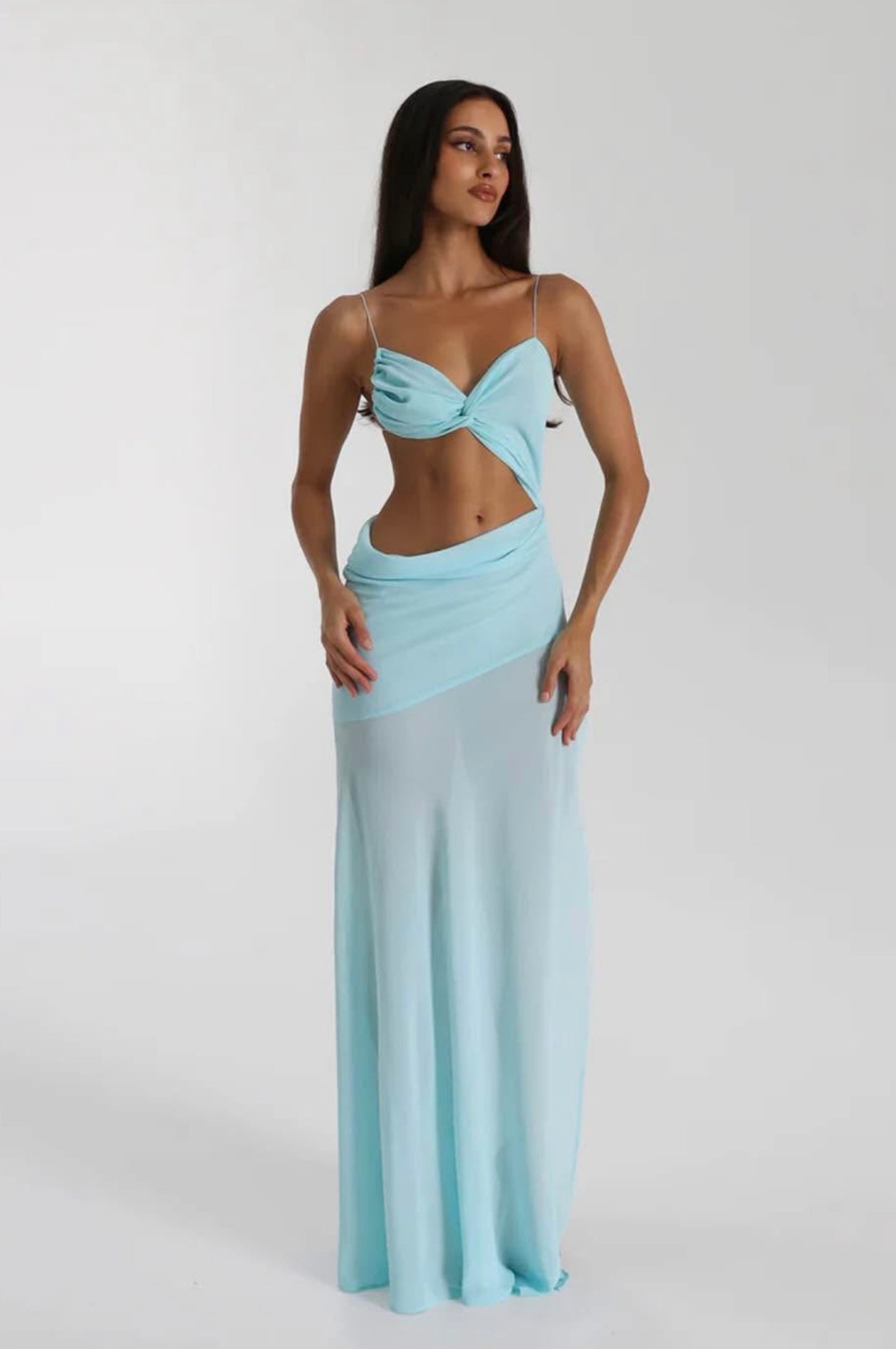 Natalie Rolt Dahlia Dress Baby Blue