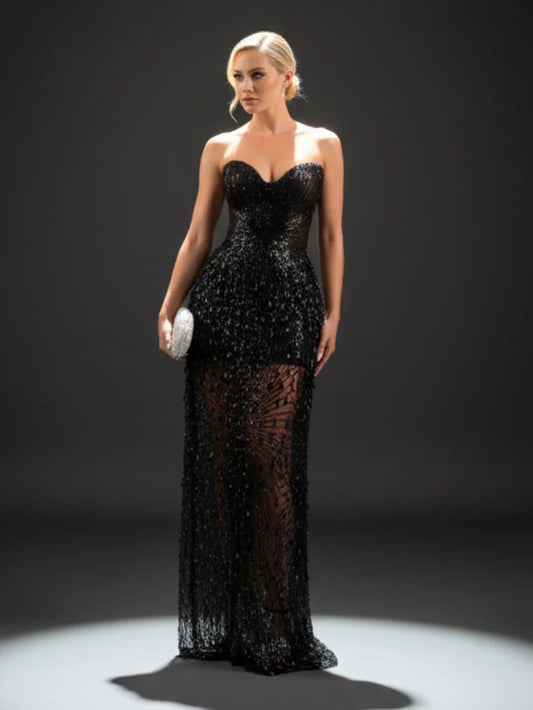 Perfect Corset NY Swan Temptation Dress Black