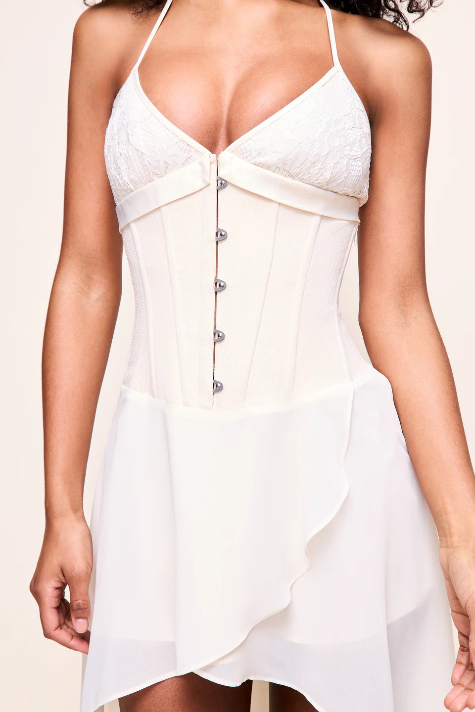Danielle Guizio Marini Corset Dress Ivory