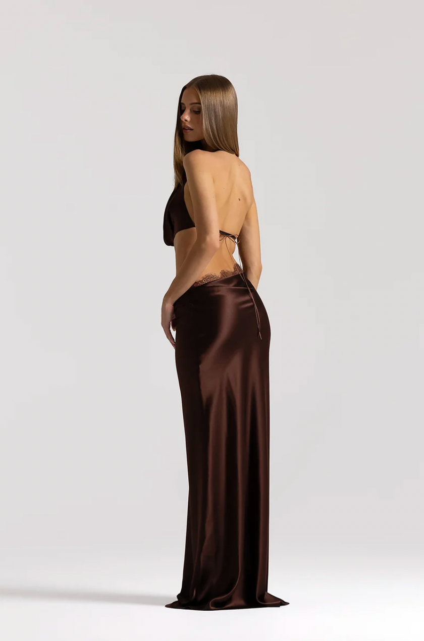 Natalie Rolt Evangeline Gown Espresso