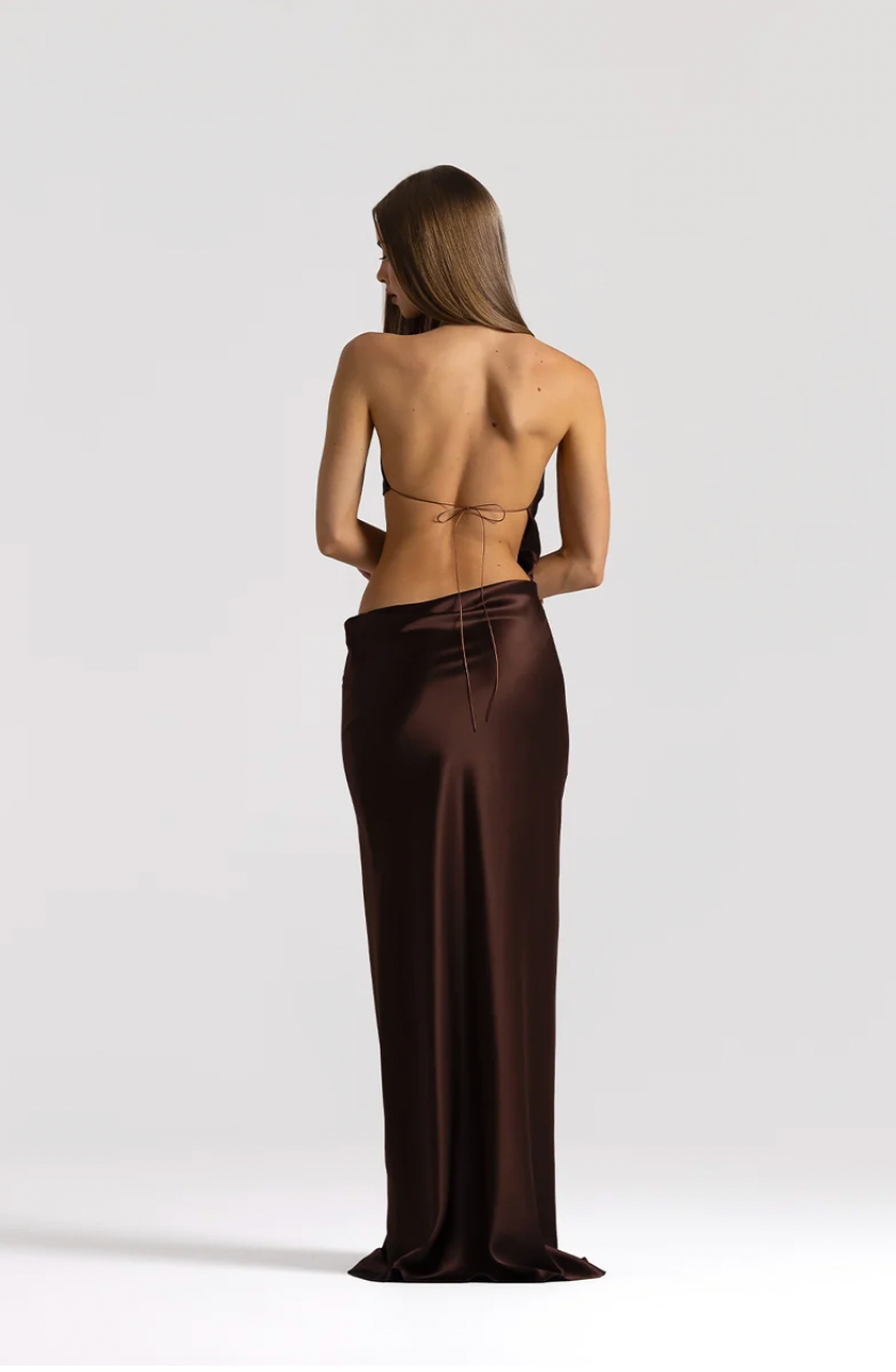 Natalie Rolt Evangeline Gown Espresso