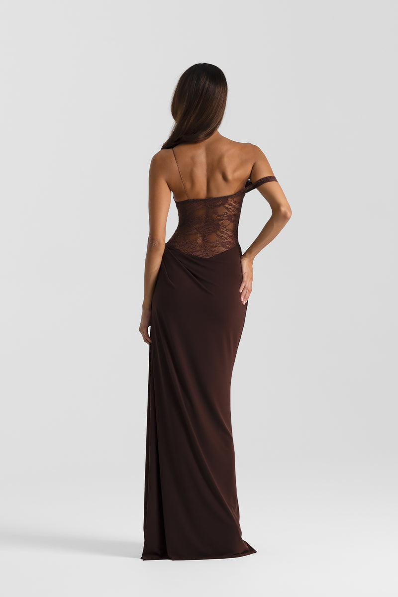 Natalie Rolt Sloane Dress Brown